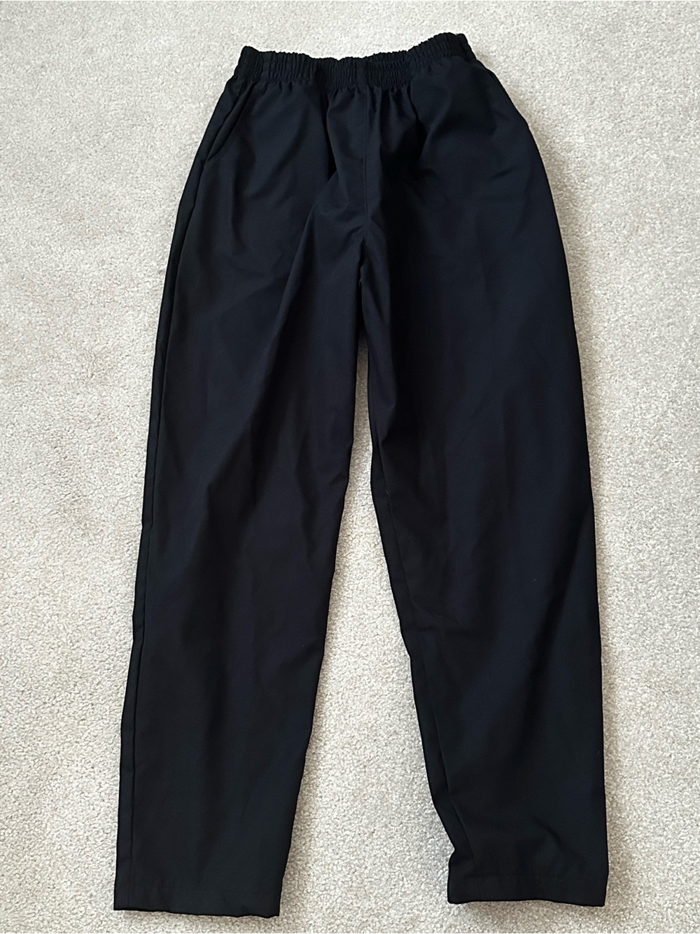 Women’s Black Elastic-Waist Scrub Pants